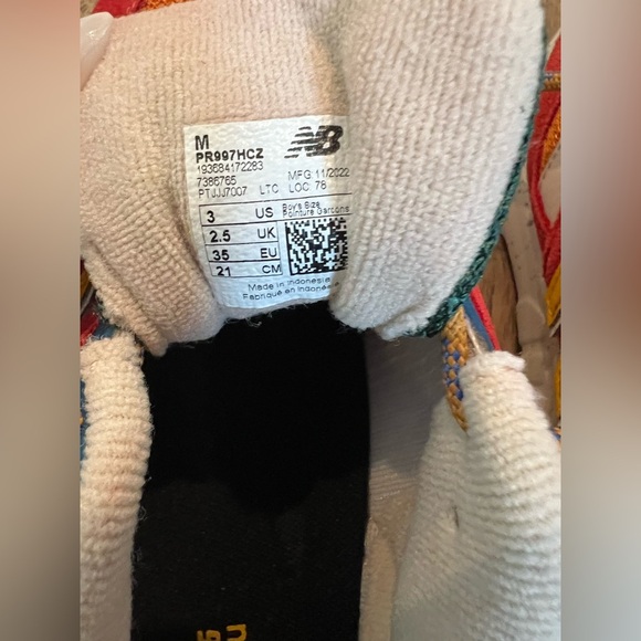 New Balance 997H Toddler Vintage Orange Cordura Size 3 M NWOB 997 - Picture 6 of 6